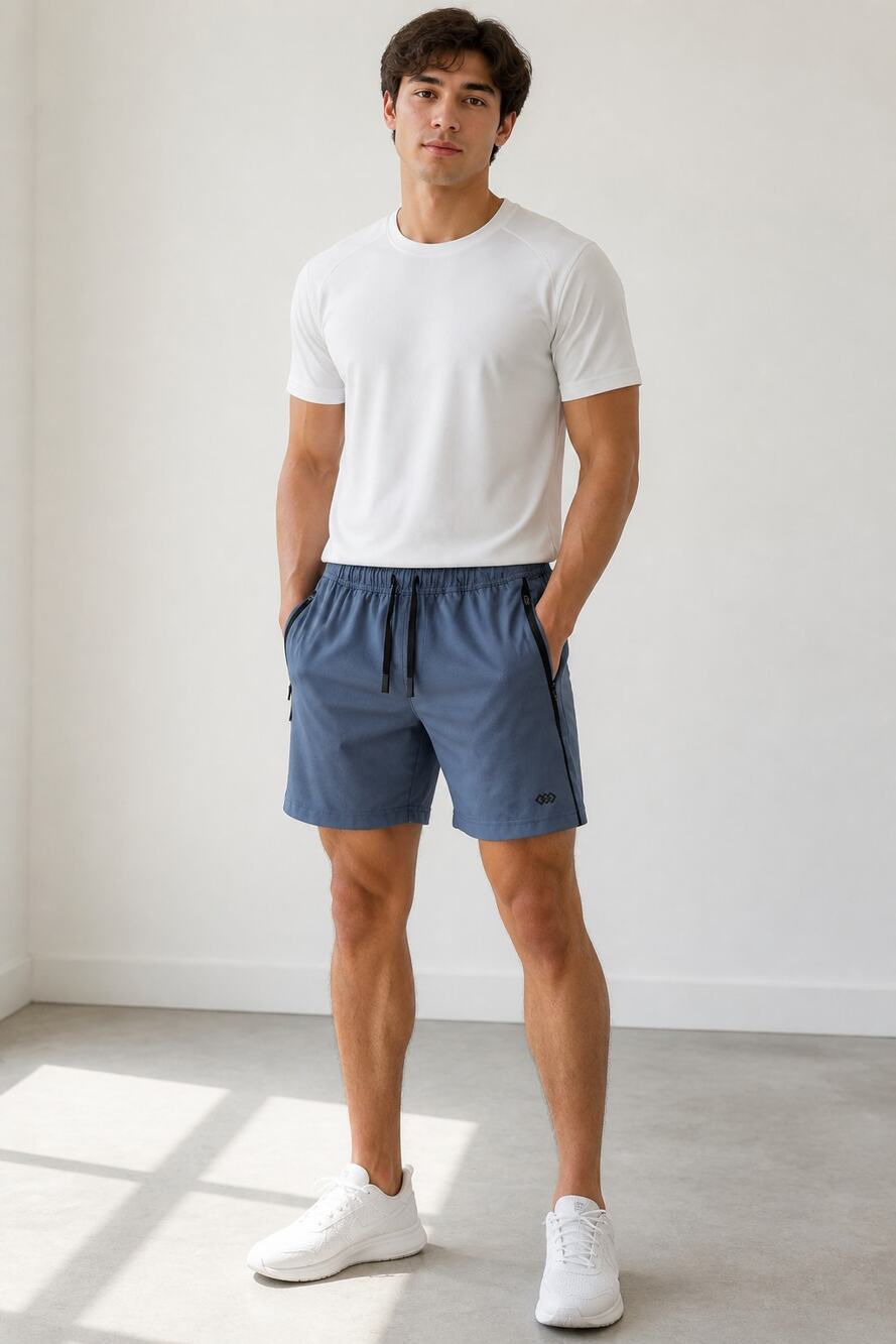 LEG3ND Men's Blue Training Athletic Shorts M